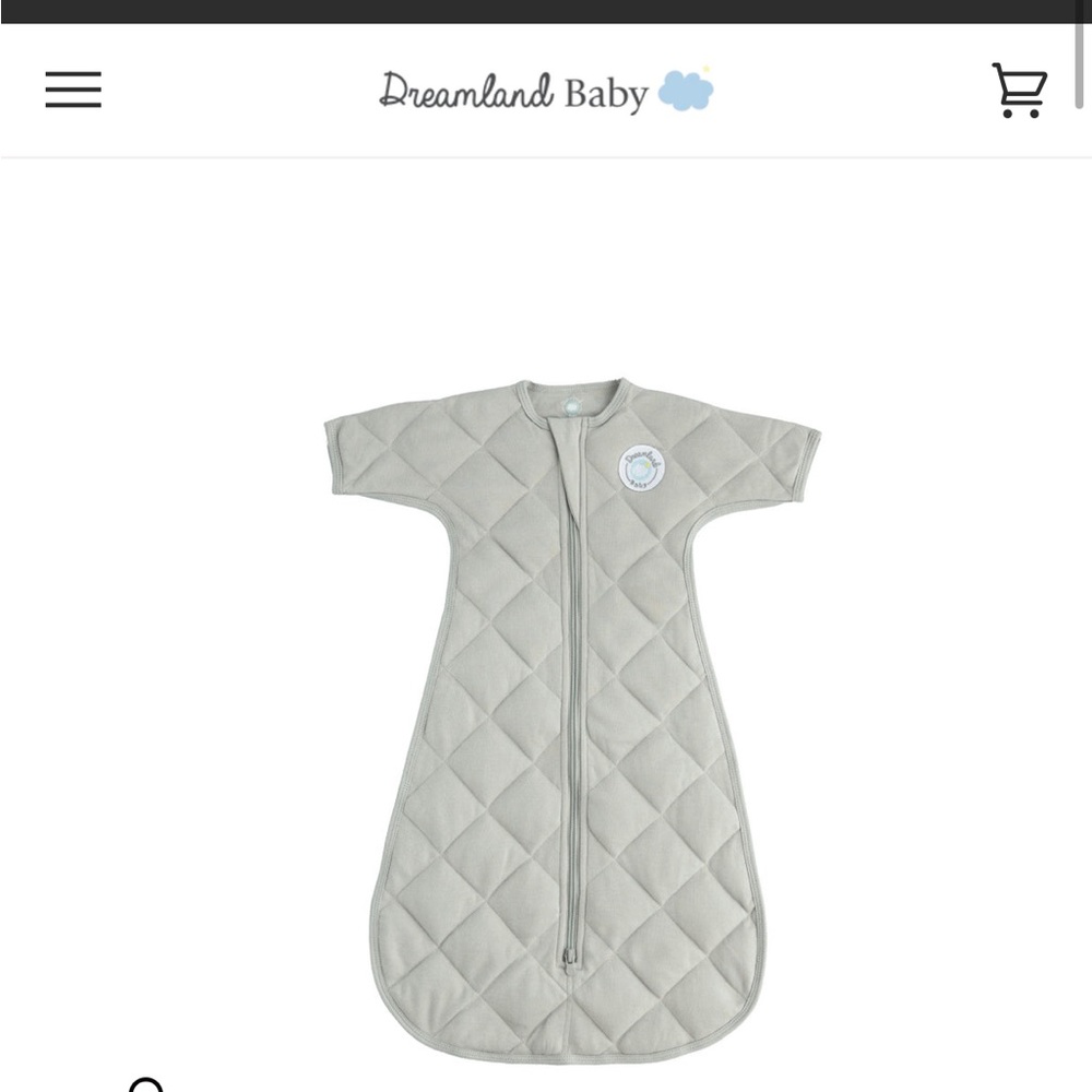 NWOT Dream Weighted Transition Swaddle Size 6-9 months in moon grey